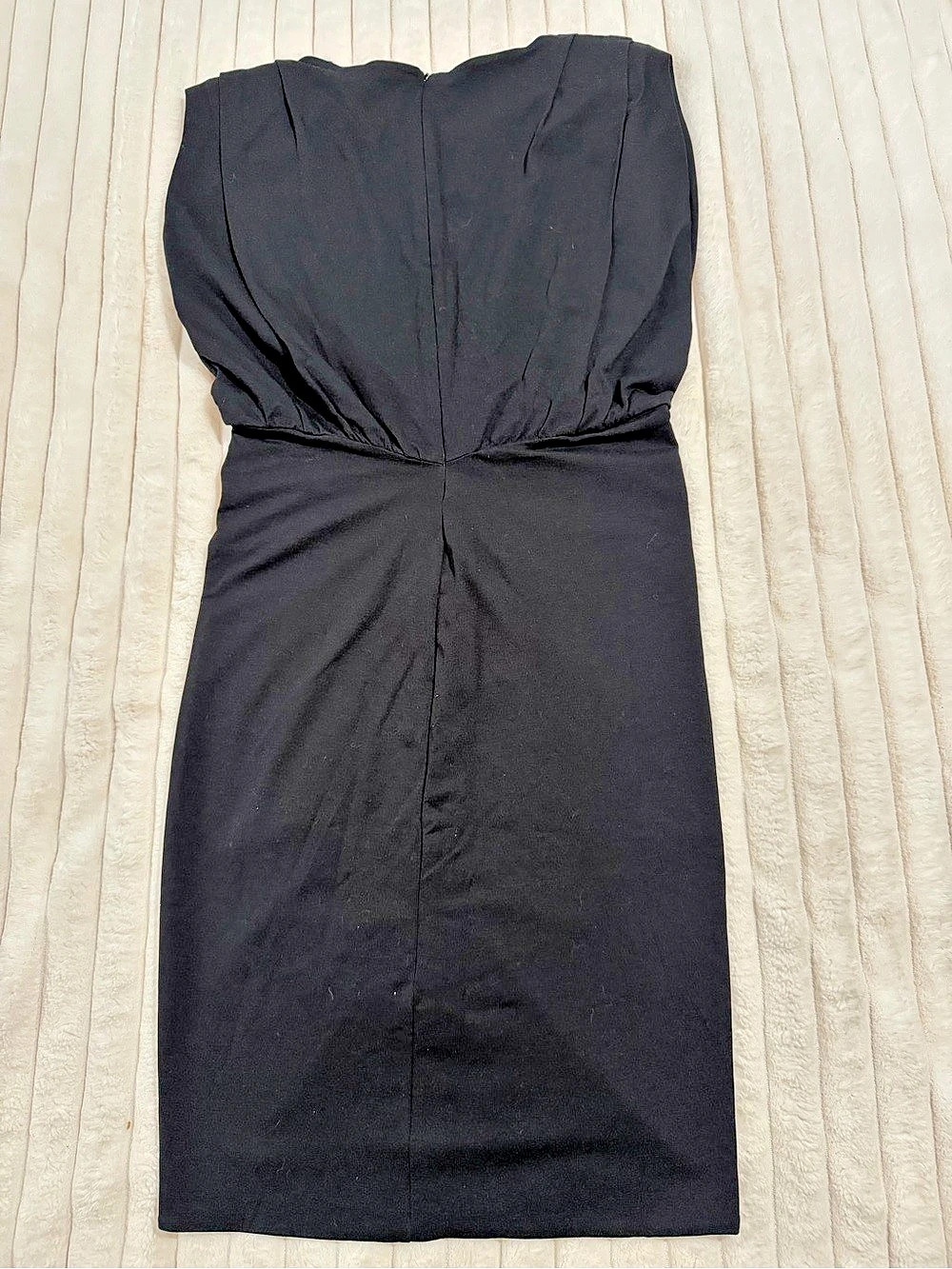The Kooples Ruched Dress with Padded Shoulders Black medium - Picture 4 of 10